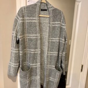 Banana republic thick knit windowpane cardigan